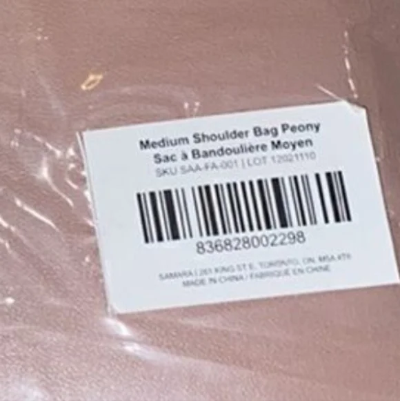 NWOT Samara Medium Pink 🌸Peony🌸 Shoulder Bag 🎀 - Picture 8 of 8